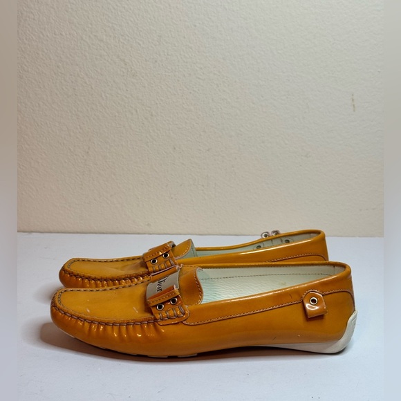 Christian Dior Women’s Patent Leather Loafers Metal Buckle Size 36.5 - Picture 9 of 10